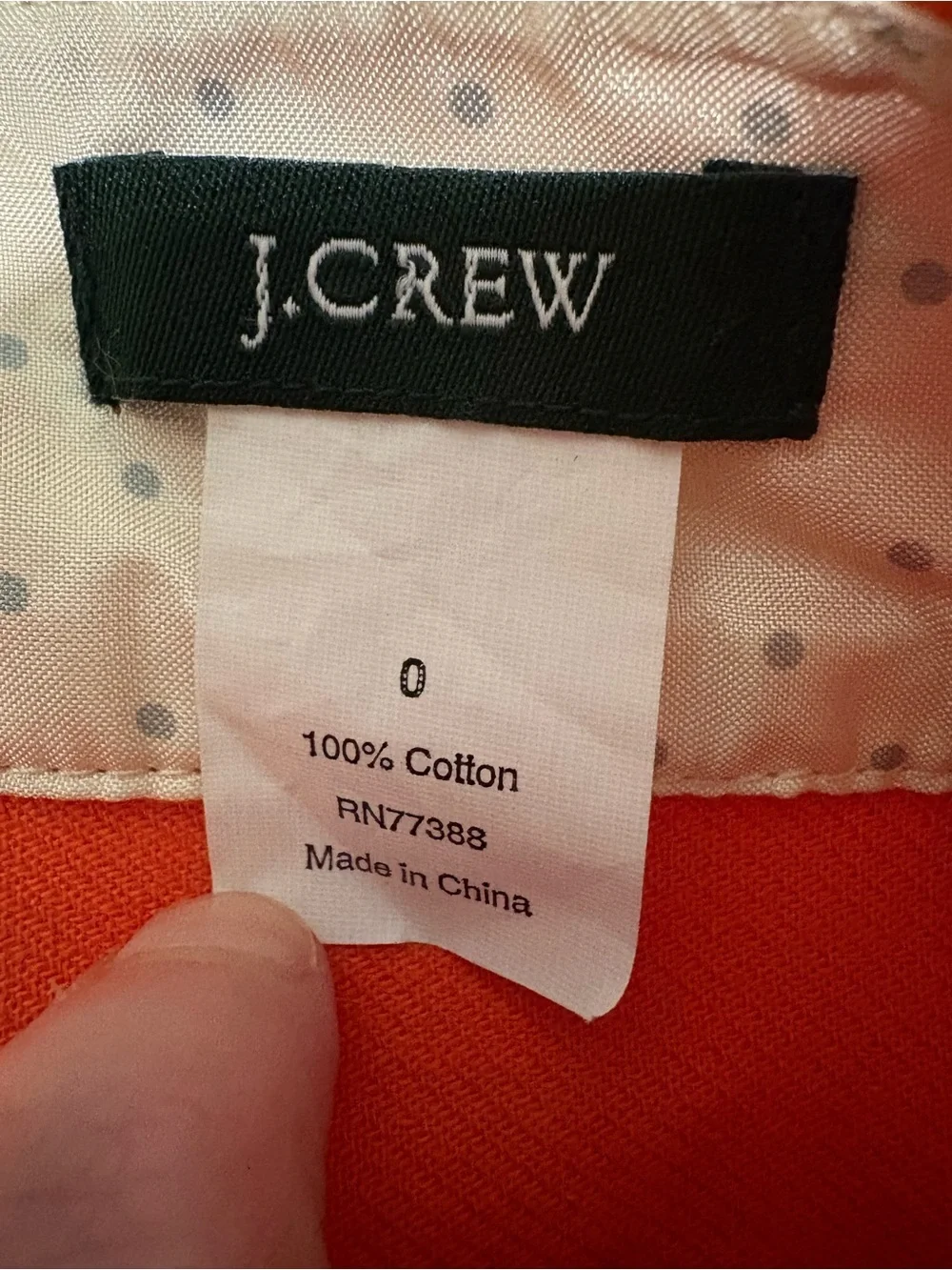 J. Crew Orange Bow-Waist Pencil Skirt